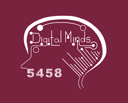 an drawing of a human head with the words Digital Minds 5458